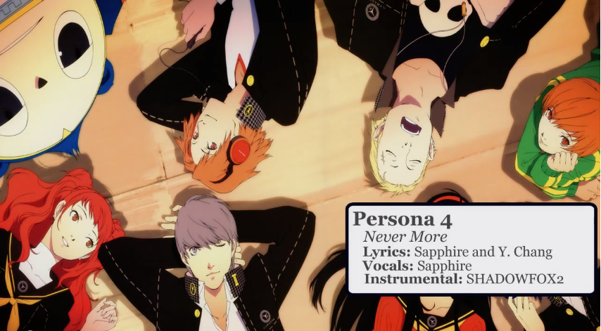 Music Covers: Persona 4 – Never More ENGLISH by Sapphire