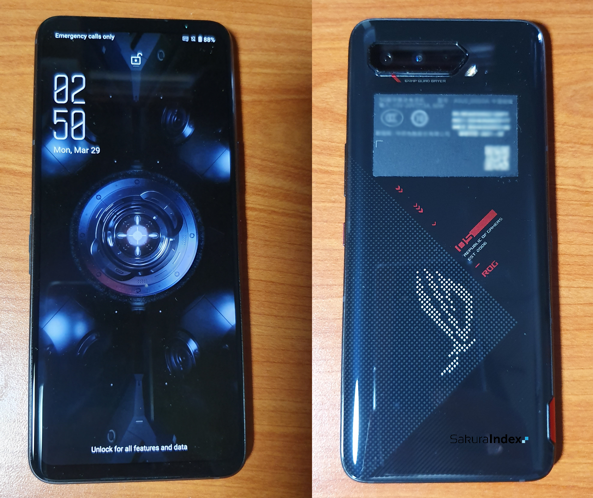 Asus ROG Phone 5 Front and Back