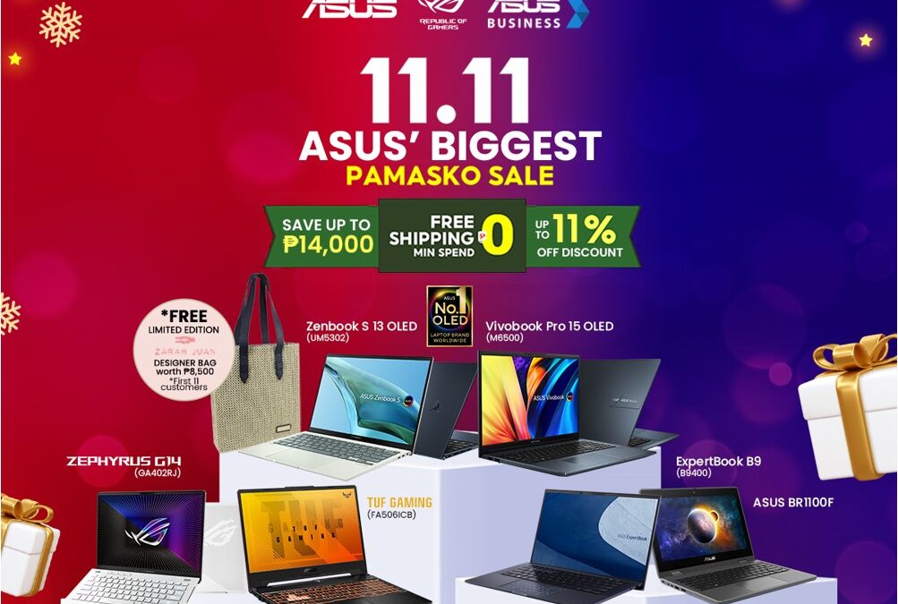 Shopee and Lazada PH 11.11 sale features ASUS and ROG laptops!