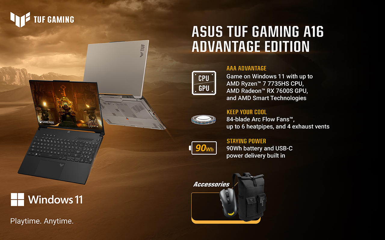 ASUS TUF Gaming A16 Advantage Edition Now Available in Philippines