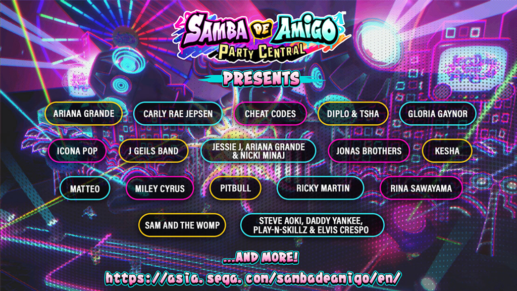 Samba de Amigo Artist List
