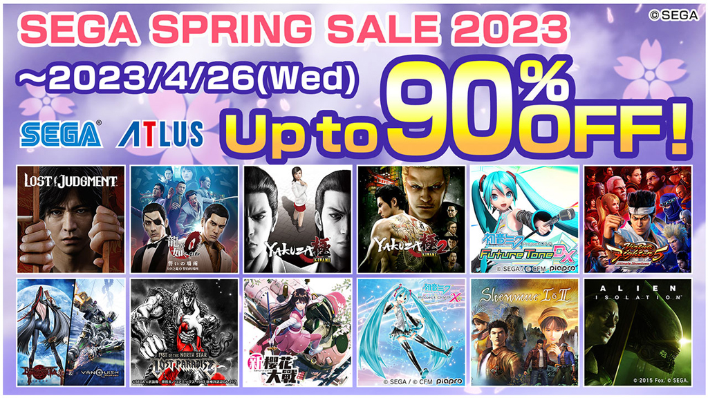 Sega Spring Sale 2023 Is Now Underway!