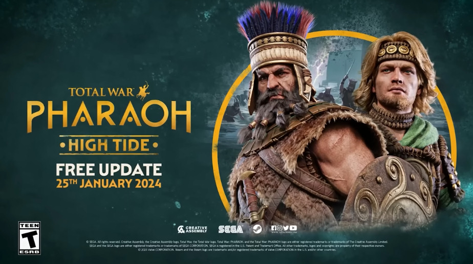 HORDES, HEROES AND HARPOONS: HIGH TIDE HITS TOTAL WAR: PHARAOH ON JANUARY!!!