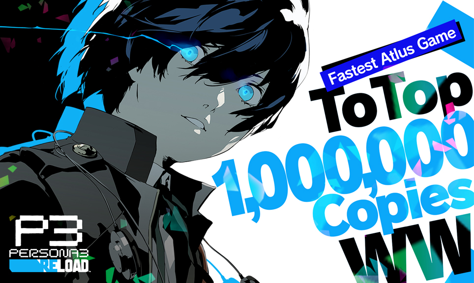 Persona 3 Reload – 1 Million Units Sold Worldwide in its First Week, The Fastest-Selling Game in ATLUS History!