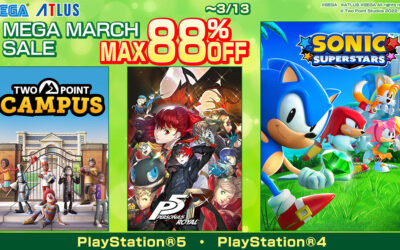 Great Deals on Sonic Superstars and Two Point Campus with the SEGA Mega March Sale!